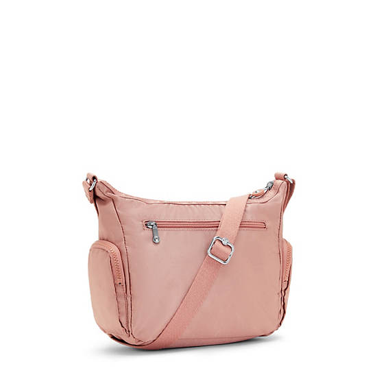 Kipling Gabbie Small Metallic Crossbody Táska Rózsaszín | HU 1142MQ